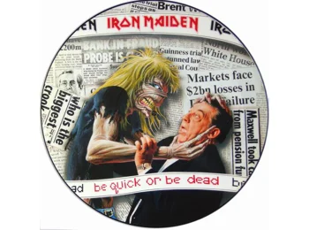 Iron Maiden ‎– Be Quick Or Be Dead - UK Limited Edition 4 Track 12" Picture Disc In PVC Sleeve c/w Custom Insert