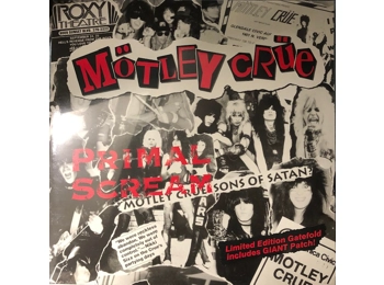 Motley Crue - Primal Scream - UK Limited Edition 4 Track 12" Gatefold Sleeve inc Giant Jacket Patch