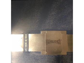 Onslaught - Let There Be Rock - UK Limited Edition 2 Track 7" Black Vinyl In Custom Belt Fold Out Sleeve