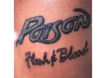 Poison - Flesh & Blood - UK 14 Track 1st Issue Black Vinyl LP