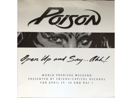 Poison  ‎– Open Up And Say ...Ahh! - RARE US 2 x Black Vinyl Promotional LP In Custom Sleeve