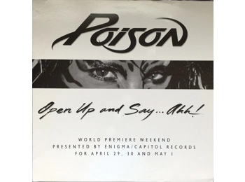 Poison  ‎– Open Up And Say ...Ahh! - RARE US 2 x Black Vinyl Promotional LP In Custom Sleeve