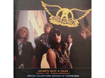 Aerosmith ‎– Janie's Got A Gun - UK Limited Edition 3 Track 12" Poster Sleeve