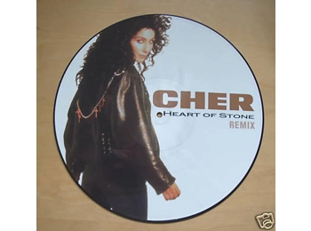 Cher ‎– Heart Of Stone (Remix) - UK Limited Edition 3 Track 12" Picture Disc In PVC Sleeve