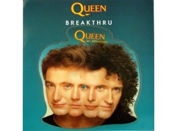 Queen ‎– Breakthru - UK Limited Edition 2 Track 7" Shaped Pictured Disc In PVC Sleeve And Custom Insert