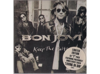 Bon Jovi ‎– Keep The Faith - UK Limited Edition 3 Track Z-Pack CD Single c/w Hype Sticker