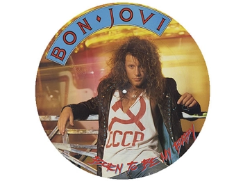 Bon Jovi ‎– Born To Be My Baby - UK Limited Edition 3 Track 12" Picture disc In PVC Sleeve c/w Hype Sticker