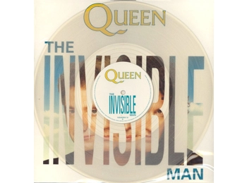 Queen ‎– The Invisible Man - UK Limited Edition Clear Vinyl 12" In PVC Sleeve c/w Custom Insert