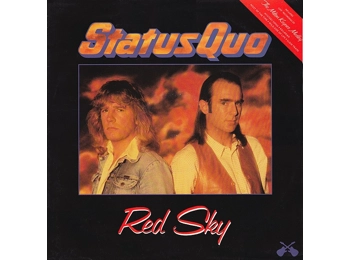 Status Quo – Red Sky - RARE 1986 2 Track 12" White Label Test Pressing c/w Fold Out Promo Poster