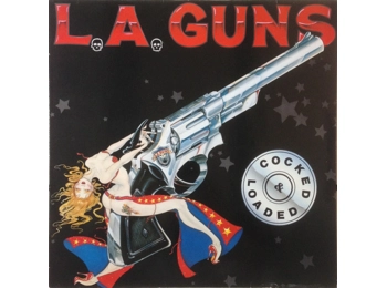 L.A. Guns ‎– Cocked & Loaded - RARE UK 1989 1st Press 13 Track Black Vinyl