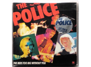 The Police ‎– Six Pack - UK Limited Edition 1980 6 x 7" Blue Vinyl In PCV Fold Out Wallet