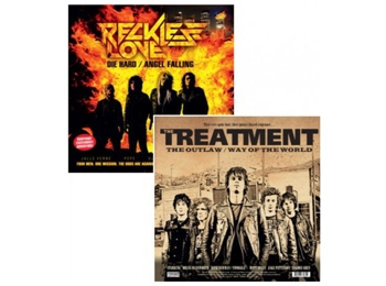 Reckless Love, The Treatment ‎– Die Hard  Angel Falling - Limited Edition 4 Track 12" Orange Vinyl In " Sided Picture Sleeve