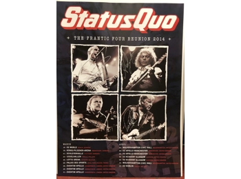 Status Quo - The Frantic Four 2014 - Fully Signed Litho