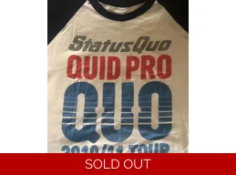 Status Quo - Quid Pro Quo - Official 2010/11 Tour Baseball Shirt
