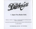 The Darkness ‎– Open Fire - UK RARE 1 Track Promotional CD In PVC Sleeve c/w Custom Insert & Info Sticker