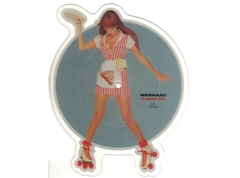 Warrant ‎– Cherry Pie - UK Limited Edition 2 Track 7" Shaped Picture Disc
