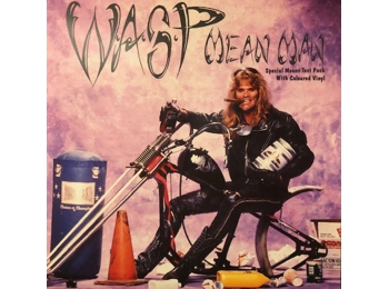 Wasp - Mean Man - UK Limited Edition 2 Track 7" Lilac Vinyl "Means Test Pack"