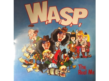 Wasp - The Real Me - UK Limited Edition 2 Track 7" Blue Vinyl Gatefold Sleeve