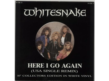 Whitesnake ‎– Here I Go Again (USA Single Remix) - UK Limited Edition 2 Track 10" White Vinyl In Custom Sleeve