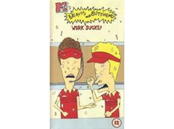 Beavis and Butt-head - Work Sucks - UK 1st Press 8 Episode VHS Video Cassette