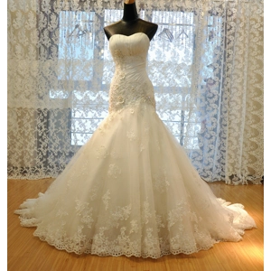 Luxury Lace Handmade Corset Bodice Mermaid Wedding Dress