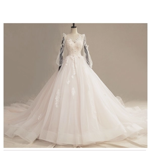 Luxury Fairy Princess Dreamy Empire Wedding Dress