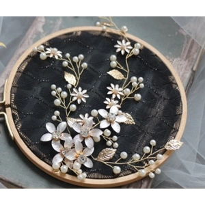 Modern Mori Water Pearl Handmade Bridal Headdress Hairpin