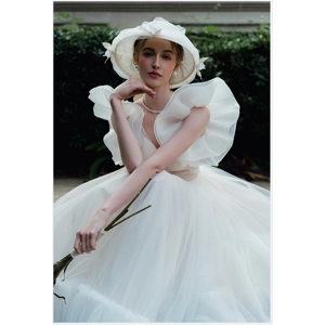 Spring / Summer Hepburn Lace White A-Line Wedding Dress