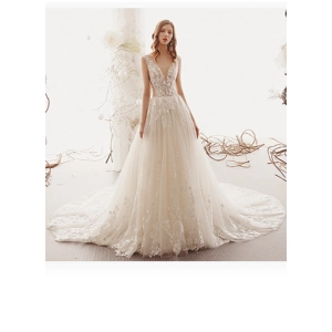 Spring/Summer Lace Beaded A-line wedding Dress
