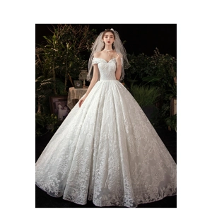 Autumn Off White Full Beaded A-Line Wedding Dress