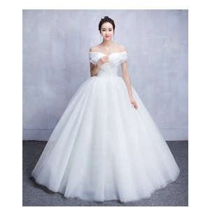 Princess Tube Top Pettiskirt Wedding Dress.