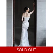 Floral Lace  Mermaid Wedding Dress