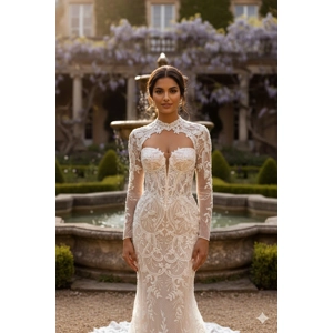French  Lace Mermaid Wedding Dress