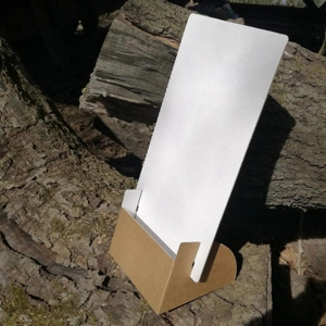 LEAFLET-HOLDER 1/3 A4 white-brown