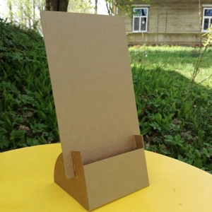 LEAFLET-HOLDER 1/3 A4 brown-brown