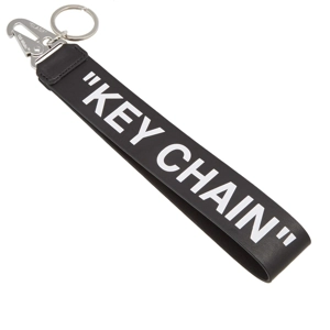 Offwhite quote keychain
