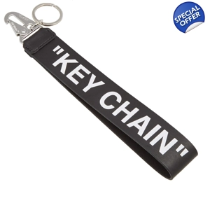 Offwhite quote keychain