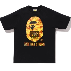 Bape x PUBG ape head tee