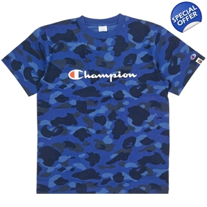 Champions x BAPE Camo tee