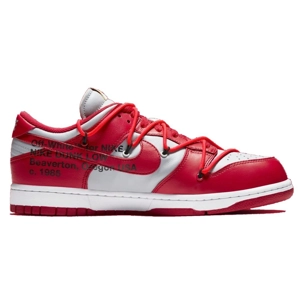 Nike Dunk low offwhite University red
