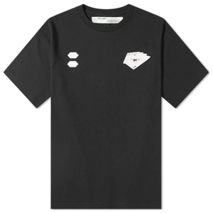 Offwhite hand card tee