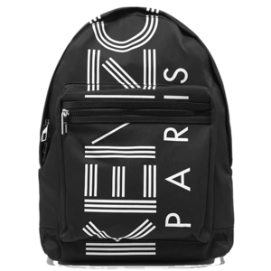 Kenzo black large logo bagpack