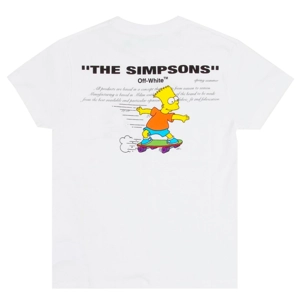 Offwhite homer and bart Simpsons tee