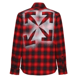 Offwhite stencil check shirt