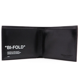 Offwhite quote bifold wallet