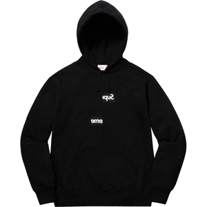 Supreme FW18 CDG split logo hooded sweatshirt