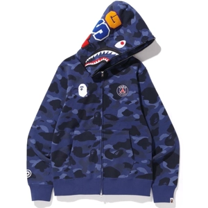 Bape x PSG shark hoodie