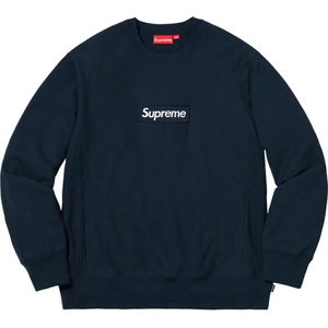 Supreme 18 FW box logo crewneck sweatshirt