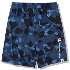 Champion x bape camo shorts