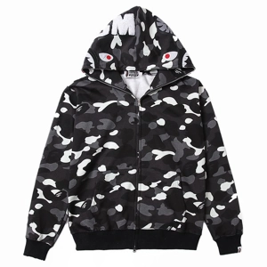 Bape camo WGM hoodie glow in dark